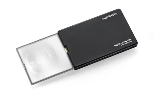 ESCHENBACH(エッシェンバッハ) 携帯用薄型ライトつきルーペ イージーポケット ブラック 3倍 ドイツ製 1521-10