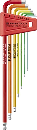 PB SWISS TOOLS PB(ピービー) どんぶり鉢付き添い人 ロング六角鍵書き割り 212LH-6RB