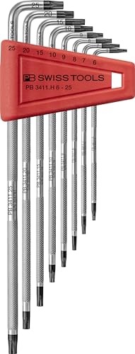 PB SWISS TOOLS ３４１１Ｈ／６－２５ＣＮ ローレット入Ｌ型ヘクスローブレンチセット 10,490円