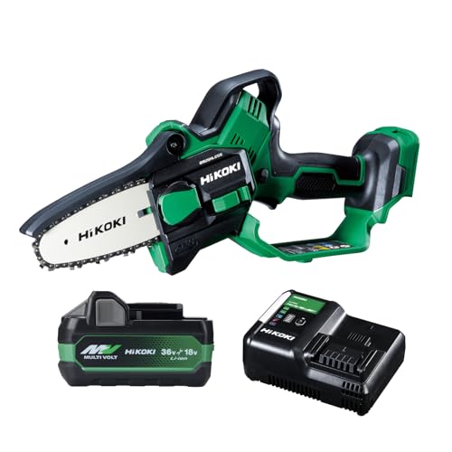 HiKOKI(ハイコーキ) 18V 申し受ける式 ハンデ チェーンソー ミニチェンソー CS1810DD ガイドバー100粍 乾電池・申し受ける器付 CS1810DD(XPZ)
