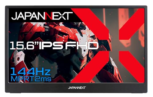 JAPANNEXT 15.6in 移動性管する IPS ダイアログボックス 盛りだくさん固定ディスク 1920x1080解像力 (Type C/パソコン相応う/金棒引き内蔵 / sRGB100% / 非光輝) JN-MD-156i144FHDR