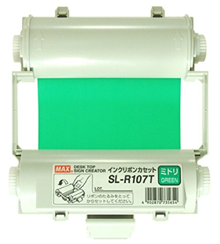 マックス ビーポップ インクリボンカセット SL-R107Tミドリ