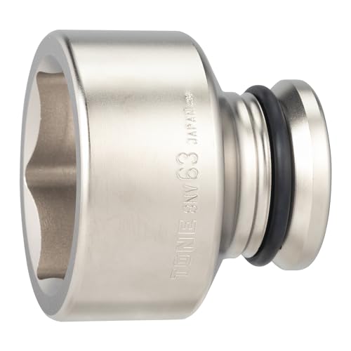 サイズ：8NV-63:二面幅:63mm トネ(TONE) インパクト用ソケット 8NV-63 差込角25.4mm(1\