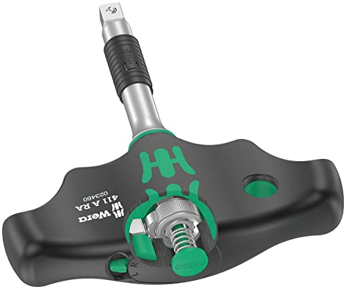 WERA ヴェラ 差込角1/4DR T型ラチェットドライバーハンドル 軸長45粍 歯車数80 023460