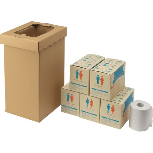 sanwa(サンワ) 非常用トイレ袋 くるくるトイレ100回分 400785|BeLugastore