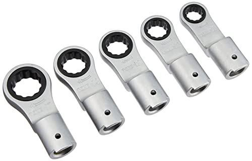 トネ(TONE) 差替式トルクレンチ用ラチェットめがねヘッドセット 12DRM50 φ12mm 内容5点