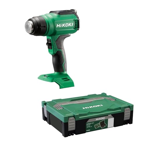 HiKOKI(ハイコーキ) 18V コードレスヒートガン 温度調節可能 風量切替機能付 ノズル3種付 蓄電池・充電器別売 ケース付 RH18DA(NNP)