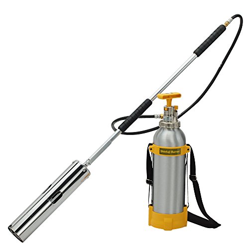 色：黄色 新富士焼却装置(Shinfuji Burner) 草焼焼却装置Pro  除草・害虫追い出し  長時間当て嵌める能力のあるひな形  ランプ油・貯蔵タンク式  KB-300