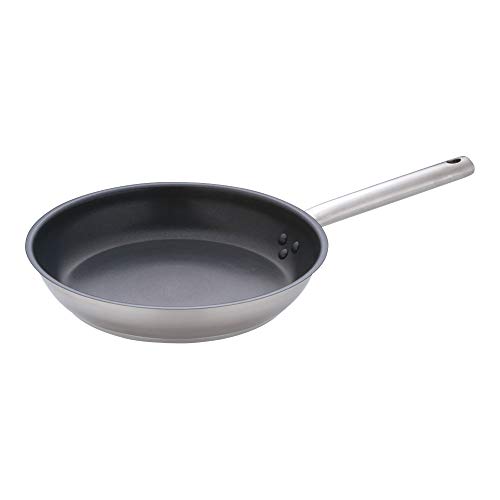 遠藤商事 業務用 ムラノ インダクション テフロンセレクト フライパン 28cm IH対応 18-8ステンレス/内面テフロン加工 AHLV703｜BeLugastore