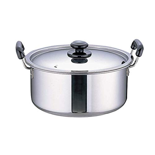 遠藤商事 業務用 プラ柄 厚板実用鍋 33cm 電磁調理器対応 本体18-0ステンレス フタ18-8ステンレス 日本製 AZT0733 9,795円