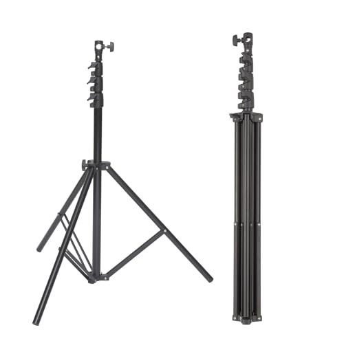 エツミ 撮影用 ライトスタンド 2800 最大伸長 280cm 4段 撮影用ライトスタンド エアークッション 付き ストロボ 照明 ビデオライト ソフトボックス E-6741