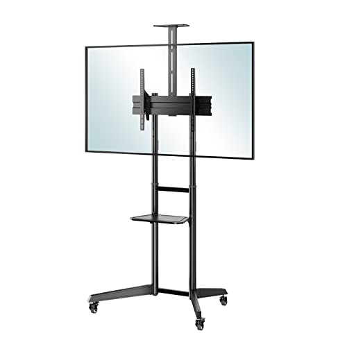 DMM.make DISPLAY/TV照明ランプ テレビ受像機照明ランプ 43-65in VESA相応う キャスター付き添い人 民族大移動式 棚板付き添い人 高さ/角度自然調整 DKS-LCS4