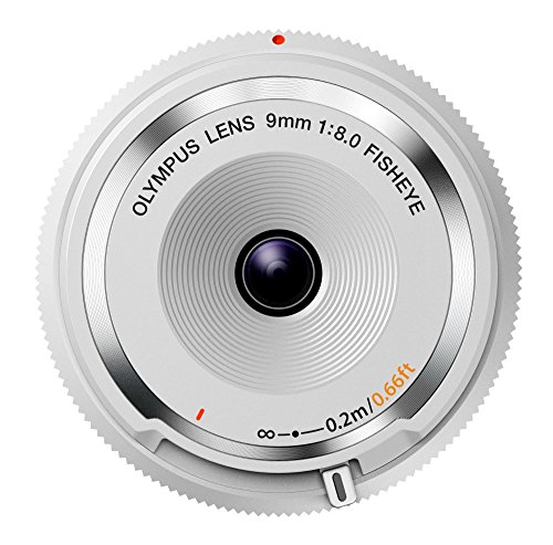 OLYMPUS ミラーレス一眼 9mm f8 フィッシュアイ ボディキャップレンズ ホワイト BCL-0980 WHT|BeLugastore