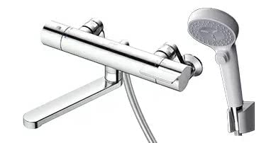 TOTO 浴室用壁付サーモスタット混合水栓 70mm コンフォートウェーブクリック90φ