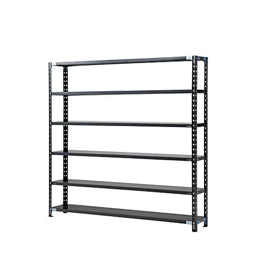 プラス AB 抗菌 スチールラック 耐荷重150kg/段 6段 幅181.2 奥行31.2 高さ180cm AB-18183-6 ブラック 698443