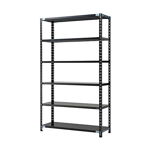 プラス AB 抗菌 スチールラック 耐荷重150kg/段 6段 幅121.2 奥行46.2 高さ210cm AB-2124-6 ブラック 698432