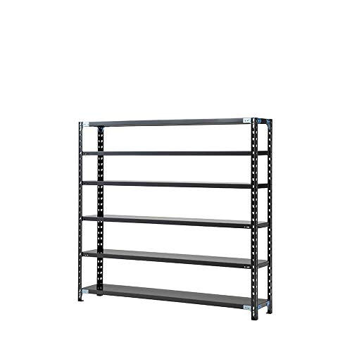 プラス AB 抗菌 スチールラック 耐荷重150kg/段 6段 幅151.2 奥行31.2 高さ150cm AB-1153-6 ブラック 698433 25,995円