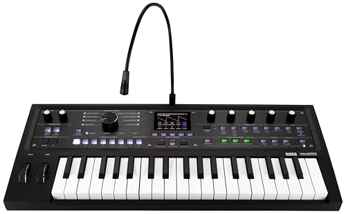 KORG(コルグ) シンセサイザー microKORG 2 限定カラー/アナログモデリング/ボコーダー/コンパクト/カラー・ディスプレイ/電池駆動可/37鍵 メタリック・ブラック MK-2 MBK