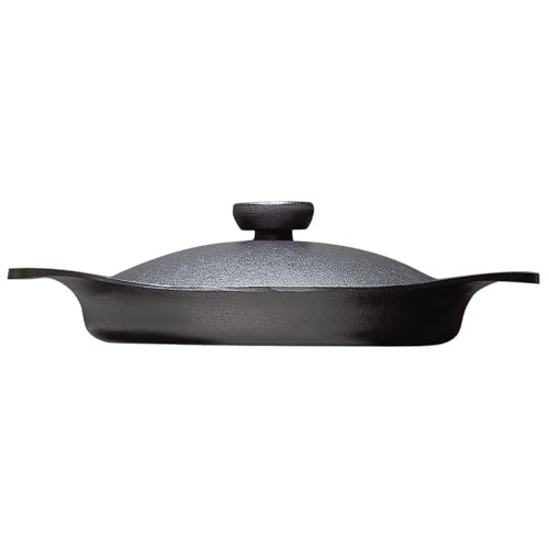 柳宗理 Sori Yanagi シンプルなデザインと高い実用性を兼ね備えた南部鉄器オイルパン 日本製 鉄蓋・ハンドル付 IH対応