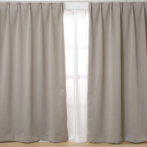 アイリスプラザ(IRIS PLAZA) カーテン 1級遮光 丈210cm 2枚組 UVカット率85% 節電/省エネ 洗濯機対応 リビング・寝室用 幅100cm*丈210cm 2枚セット カーキ