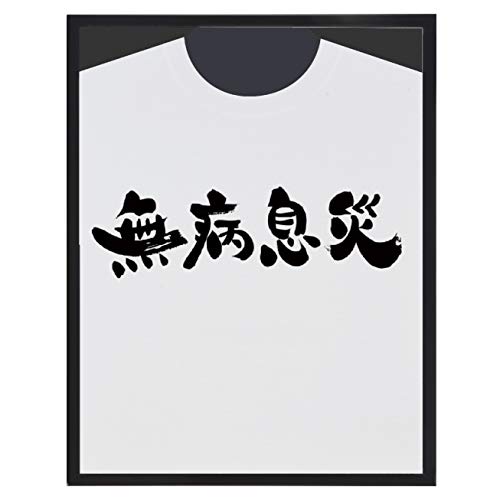 大額 Tシャツフレーム 黒 ガラス NT003