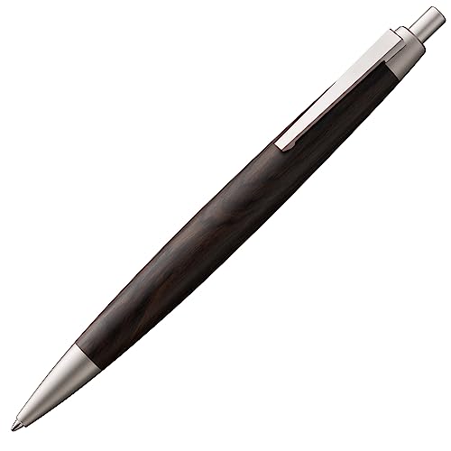LAMY カラムシ 2000 黒いこと白木 ボールペン 黒 - グラナディラ材 アフリカンブラックウッド 製上半身 パラジウム完成の雅びやかなボールペン - 至適な平衡にする - 大静電容量リフィル 線幅 M