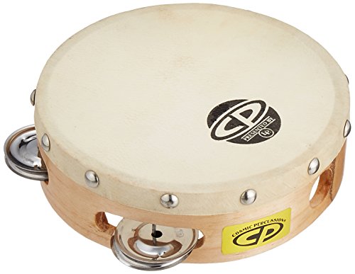 LP エルピー タンバリン Tambourine with Head, 6″Single Row Jingles CP376