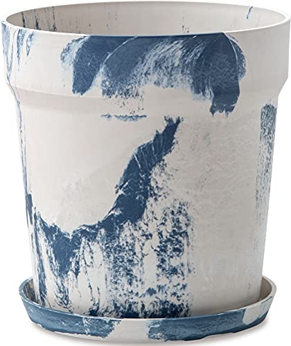 ポッシュリビング アーバンプランツポット マーブル ミルク*ブルーベリー Φ32.5*H34cm 81052 7,528円