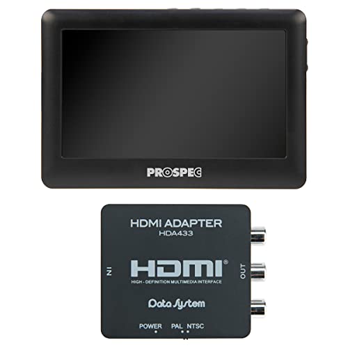 PROSPEC アナログビデオレコーダー 4.3インチ液晶搭載 ポータブル AVR180H (HDMI*RCA変換アダプタ セット品)|BeLugastore