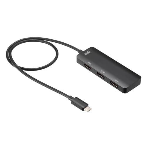 サンワサプライ USB Type C-HDMI取り替えっこアダプター 3界面/4K相応う  AD-ALCMST3固定ディスク2
