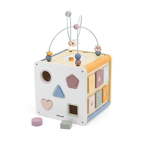 PolarB(ポーラービー) 8はたご屋1 アクティビティボックス 木製遊び道具 鉄琴 型はめ TYPR44098