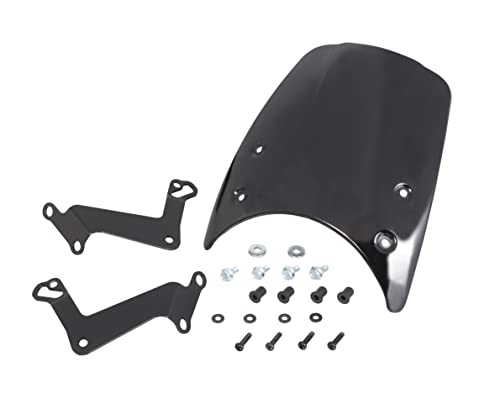 キタコ(KITACO) エアロバイザー (タイプ2/ダークスモーク) モンキー125(JB02/JB03/JB05) ダックス125(JB04/JB06) ポリカーボネート製 670-1300200