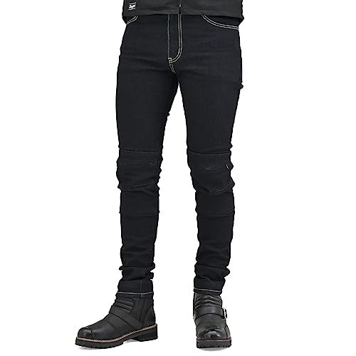 デイトナ(Daytona) バイク ライディングパンツ 春夏秋 薄型プロテクター(ひざ)付属 CEレベル1 ストレッチ 13oz スリムフィットジーンズ DB-002 インディゴ Lサイズ(34インチ) 39722