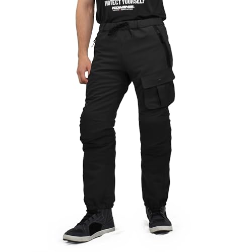 コミネ(KOMINE) バイク用 パンツ PK-752 クールドライプロテクトジョガーパンツ Black M|BeLugastore