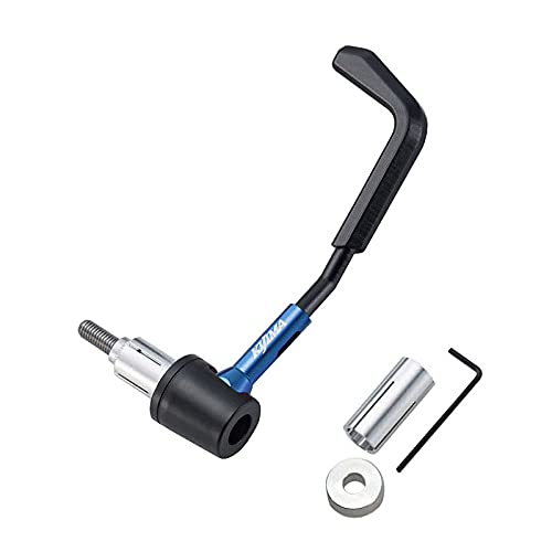 キジマ(Kijima) バイクパーツ レバーガード タイプR ブレーキ右側 φ22.2mmハンドル用 14/16/18mm対応 ブルー 204-2160