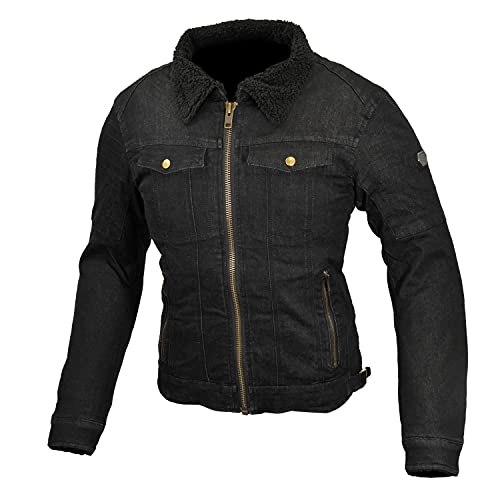 コミネ(KOMINE) バイク用 ジャケット JK-617 ロテクトデニムフライトジャケット ジーンズ Black Denim L