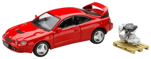 HJ64 1/64 トヨタ セリカ GT-FOUR WRC EDITION (ST205) エンジンディスプレイモデル付き スーパーレッド IV 完成品