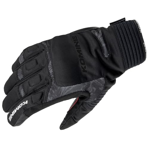 コミネ(KOMINE) サイクリング ユニセックス大人 バイク用 グローブ ウインターグローブ-カルタゴ Black Marble L GK-801 1010 秋冬春向け 防水 防寒 ストレッチ素材
