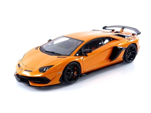 オートアート(AUTOart) 1/18 ランボルギーニ アヴェンタドール SVJ パール・オレンジ 完成品