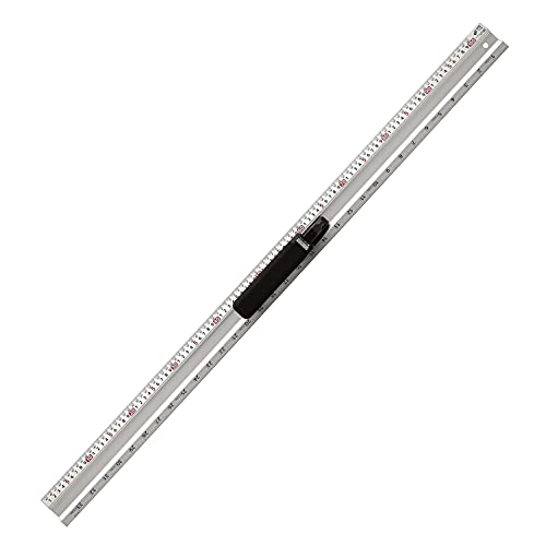 新潟精機 SK アルミカットスケール 手持ち部分付 快段目盛 100珊 ACS-100H
