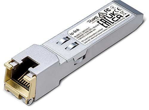 TP-Link TL-SM5310-T モジュール RJ45 SFP* 10G Base-T、Prend en Charge Les Fonctions de contr・・le TX Disable、Fonction enfichable SFP*フットプリント、Coque en m・・tal、Faible EMI