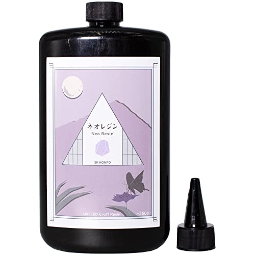 SK本舗 レジン液 UV-LED対応 ハードタイプ 高粘度 ネオレジン Neo Resin (250ｇ) 4,636円