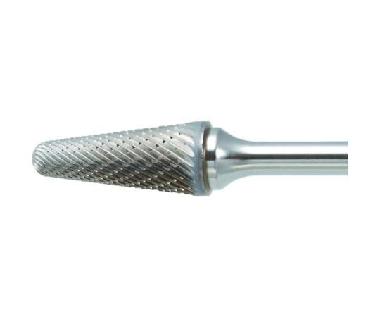 TRUSCO(トラスコ) 超硬赤ちょうちん テーパー型 Φ12.7X刃長28X軸6 ロング ダブル 結核症7C127L150