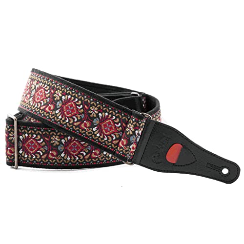 RightOn! STRAPS (ライトオン ストラップス) ギターストラップ 幅 6cm、長さ 90*150cm WOODSTOCK II RED 8,250円