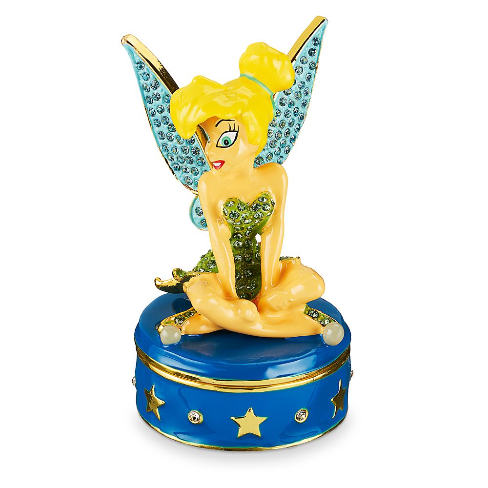 【取寄せ】 ディズニー Disney US公式商品 ティンカーベル アリバスブラザーズ 小物入れ 箱 ボックス 容器 小箱 トリンケット ポット ジャー 食器 [並行輸入品] Tinker Bell Trinket Box by Arribas Brothers グッズ ストア プレゼント ギフト クリスマス 誕生日 人気｜ビーマジカル店
