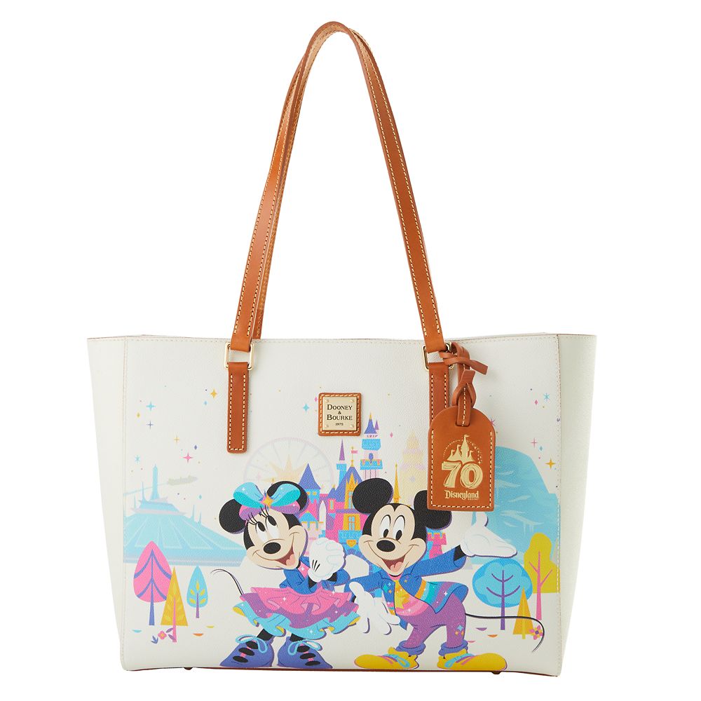 【取寄せ】 ウォルトディズニー Disney US堅苦しさ商いもの ミッキーマウス パディ ドゥニーバーク Dooney \u0026 Bourke ディズニーランド トートバッグ うしろ側 鞄 かばん 手提げ 御徒面子  [並行輸入品] Mickey Mouse and Friends Dooney \u0026 Bourke Tote Bag ? Disneyland 70th Anniversary