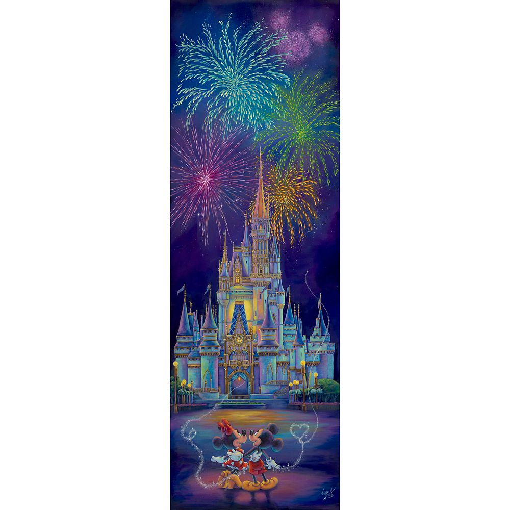 【取寄せ】 ディズニー Disney US公式商品 ミッキーマウス ミッキー ミニーマウス ミニー 限定版 サイン 標識 標示 限定 キャンバス キャンバスアート 絵画 絵 アート インテリア 壁 装飾 デザイン [並行輸入品] Mickey and Minnie Mouse ''Magic in the Sky'' Gallery Wra｜ビーマジカル店