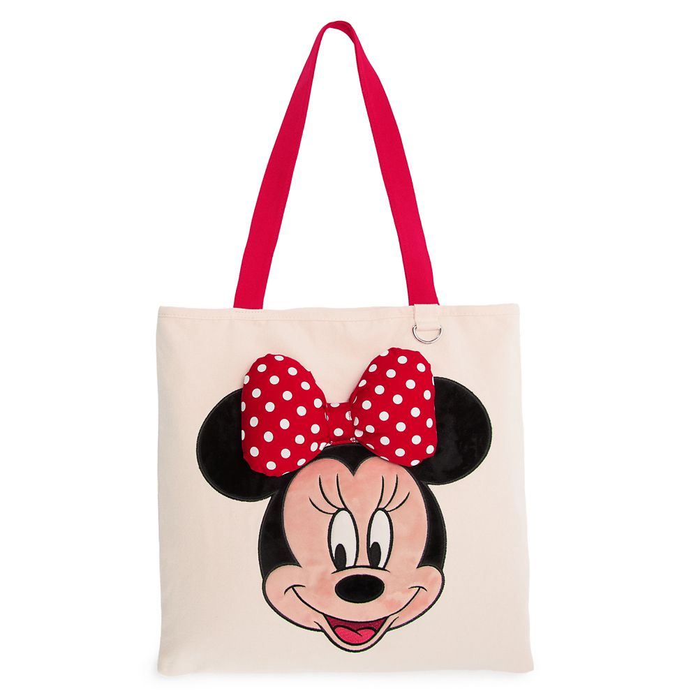 【取寄せ】 ディズニー Disney US公式商品 ミニーマウス ミニー トートバッグ バック 鞄 かばん 手提げ バッグ キャンバス [並行輸入品] Minnie Mouse Canvas Tote Bag グッズ ストア プレゼント ギフト 誕生日 人気｜ビーマジカル店