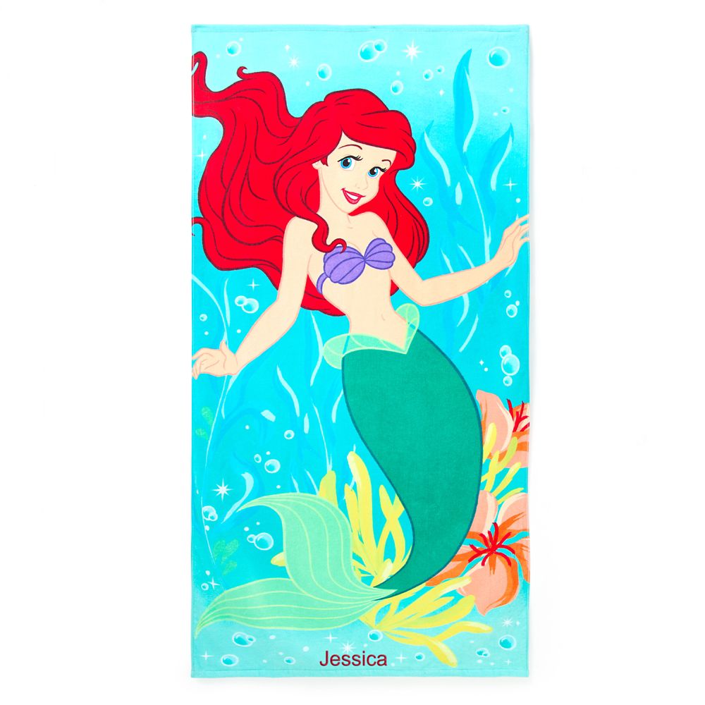 【取寄せ】 ウォルトディズニー Disney US堅苦しさ商いもの リトル人魚 蟻エル Ariel 妃殿下 西洋手ぬぐい 布巾 砂浜西洋手ぬぐい 二階建てバス西洋手ぬぐい  [並行輸入品] Ariel Beach Towel ? The Little Mermaid ? Personalized グッズ バス発着場 差し上げ物 差し上げ物 生まれ落ちる日 一般受け