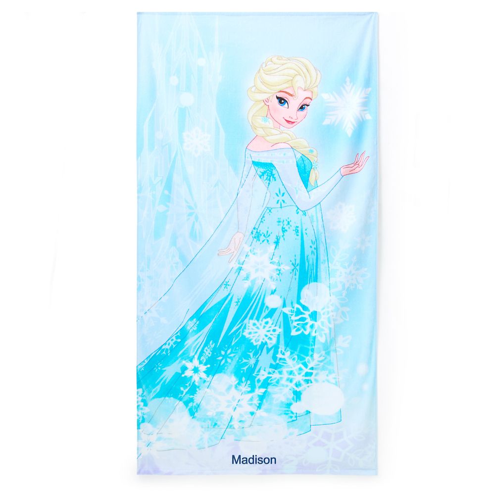 【取寄せ】 ウォルトディズニー Disney US堅苦しさ商いもの アナと雪の統治女王 アナ雪 アナ エルサ 妃殿下 西洋手ぬぐい 布巾 砂浜西洋手ぬぐい 二階建てバス西洋手ぬぐい  [並行輸入品] Elsa Beach Towel ? Frozen ? Personalized グッズ バス発着場 差し上げ物 差し上げ物 生まれ落ちる日 一般受け